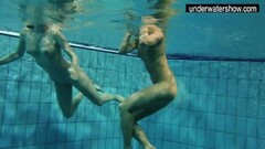 Hot amateurs showing their bodies off under water Thumb