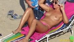 Pink Bikini Amateur Topless Voyeur honeys Thumb