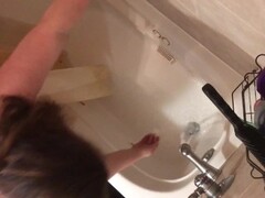 Spy cam catches wife masturbating in shower! Thumb