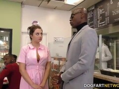 Waitress Elektra Rose Gangbanged By Black Customers Thumb