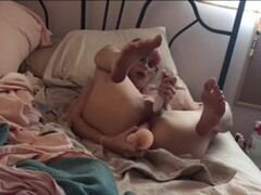 Little one fucks ass with dildo and gapes Thumb